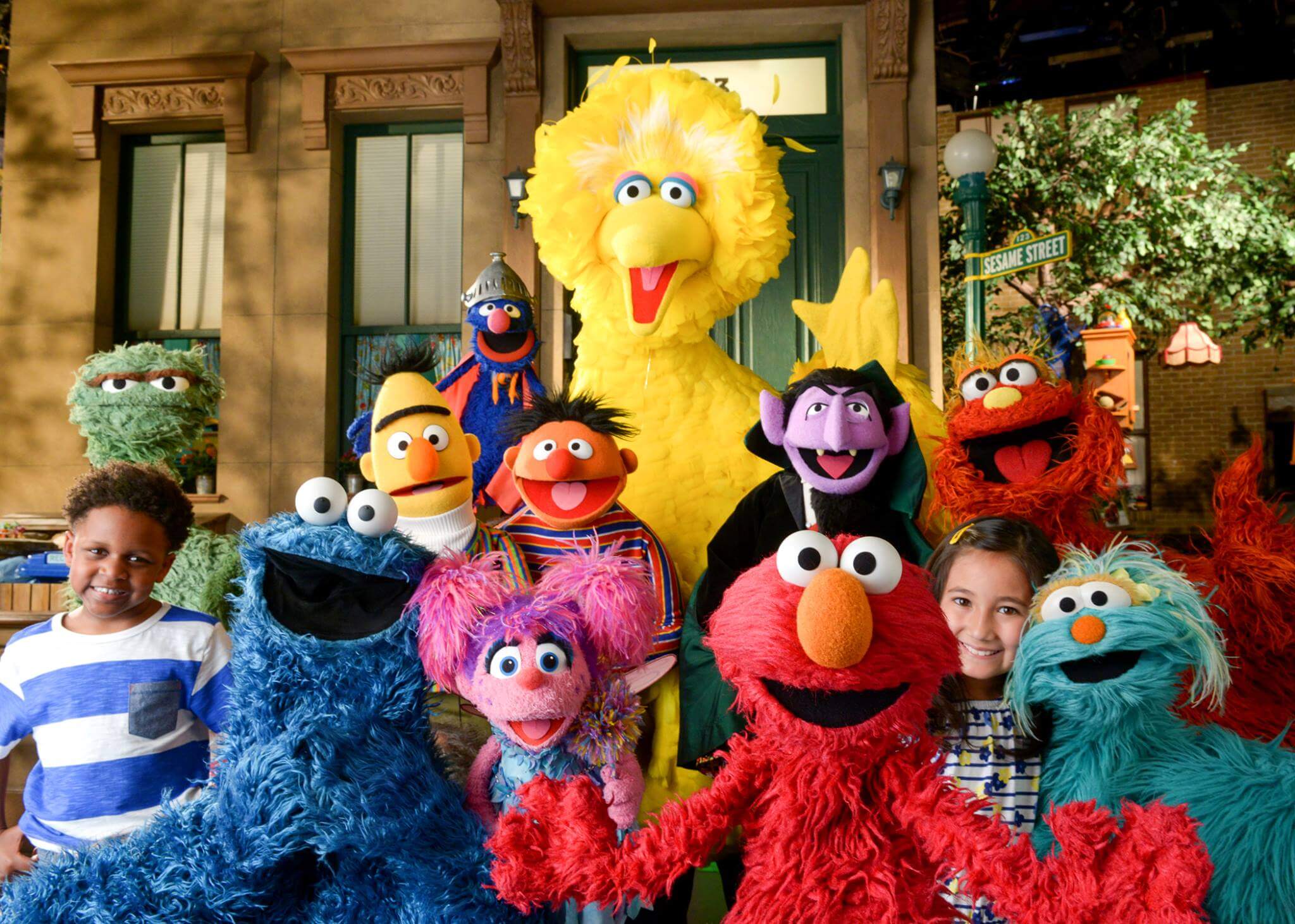 A photo of Sesame Street characters